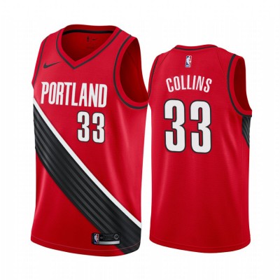 Nike Portland Trail Blazers #33 Zach Collins Red NBA Swingman Statement Edition 20192020 Jersey Men's
